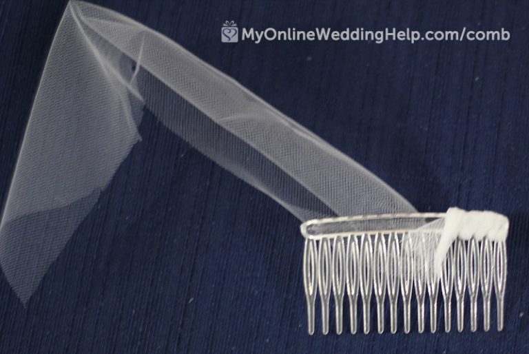 How to Make a Wedding Veil with Comb. 5 Easy Steps!