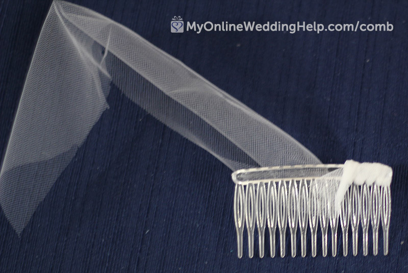 How to Make a Wedding Veil with Comb. 5 Easy Steps!